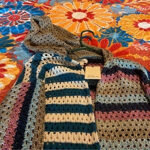 Hooded Colorful Sweater NEW